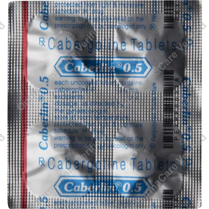 Cabanex 0.5mg Cabergoline Tablet Prolactin Control Medicine