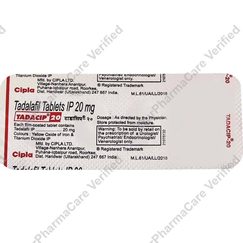 Tadacip 20Mg