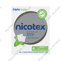 Nicotex 4mg nicotine gums for Quit Smoking